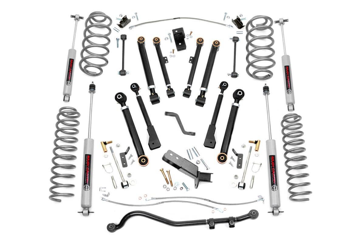Rough Country 6 Inch Jeep X-Series Suspension Lift Kit For 97-06 Wrangler TJ
