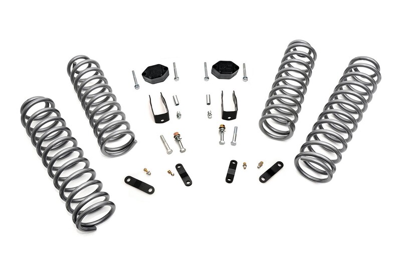 Rough Country 2.5 Inch Jeep Suspension Lift Kit For 07-18 Wrangler JK (No Shocks)