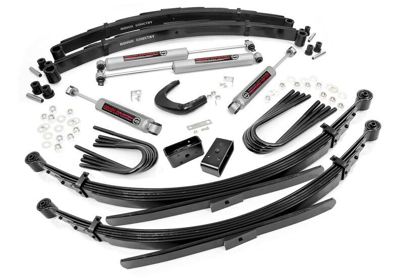 Rough Country 6 Inch GMC Suspension Lift Kit With (56 in Rear Leaf Springs) 1977-1991 Chevy/GMC Half-Ton Suburban 4WD