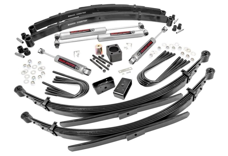 Rough Country 6 Inch Lift Kit With Rear Springs For (77-87 Chevy C30/K30 Truck 4WD