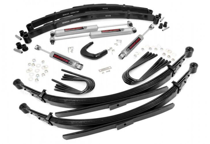 Rough Country 4" Lift Kit With 52" Rear Spring For 88-91 Chevy/GMC 3/4-Ton Suburban 4WD