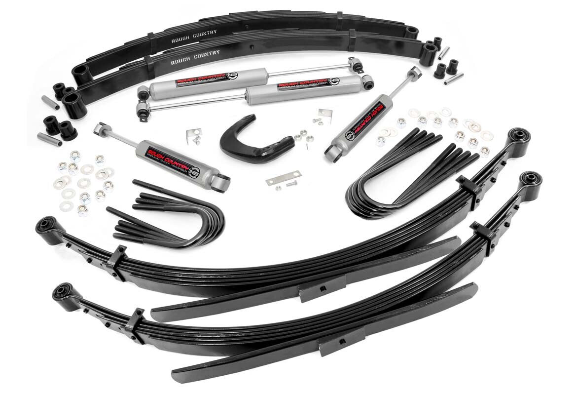 Rough Country 4" Lift Kit With 56in Rear Springs For 88-91 Chevy/GMC 3/4-Ton Suburban 4WD
