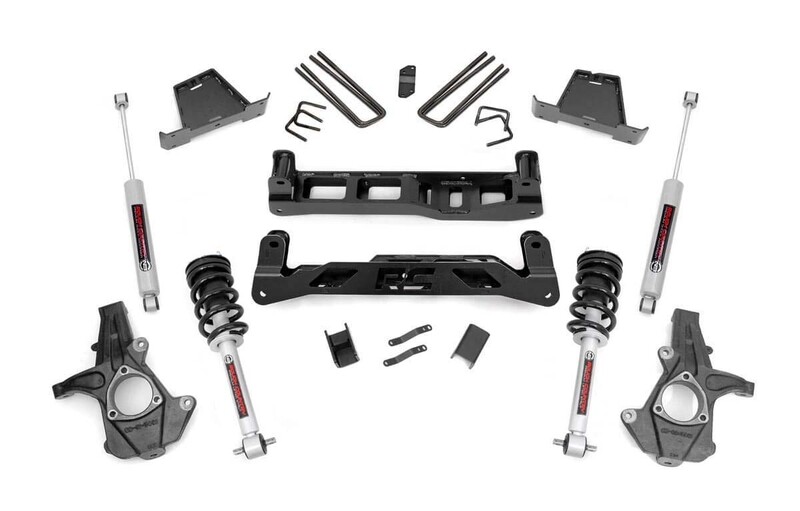 Rough Country 7.5" GMC Suspension Lift Kit With Lifted Struts For (07-13 1500 PU 2WD)