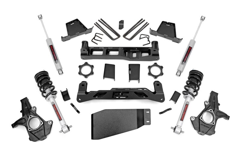 Rough Country 7.5 inch GMC Suspension Lift Kit With Lifted Struts (07-13 1500 PU 4WD)