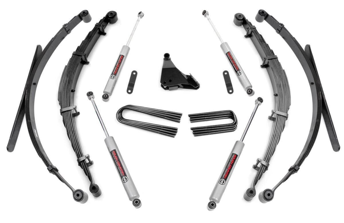 Rough Country 4" Ford Suspension Lift System For (99-04 F-250/350 Super Duty 4WD)