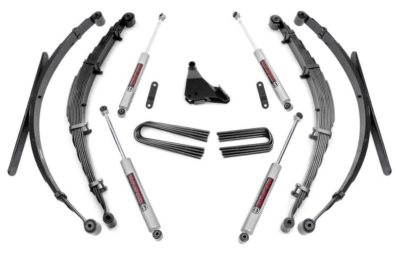 Rough Country 4" Ford Suspension Lift System For (99-04 F-250/350 Super Duty 4WD)