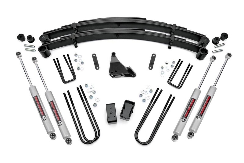 Rough Country 4" Ford Suspension Lift Kit For (99-04 F-250/350 Super Duty 4WD)