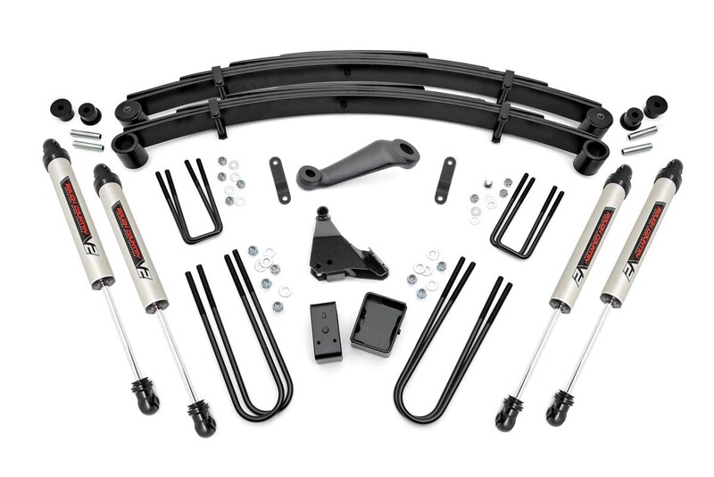 Rough Country 6" Ford Suspension Lift Kit For (99-04 F-250/350 Super Duty 4WD) With V2 Motube Shocks