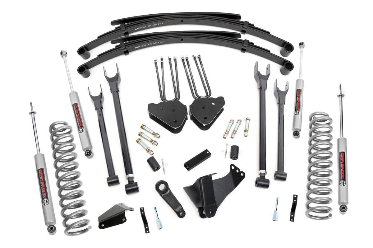 Rough Country 6" Ford 4-Link Suspension Lift System For (05-07 F-250/350 4WD GAS)