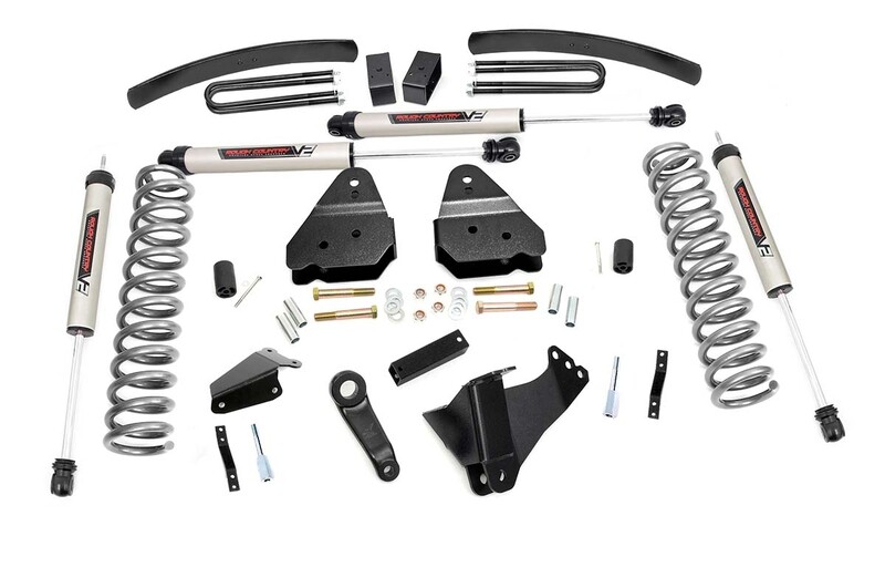 Rough Country 6" Ford Suspension Lift Kit For (05-07 F-250/F350 4WD GAS) With V2 Monotube Shocks