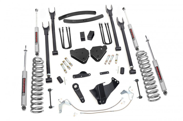 Rough Country 6" Ford Suspension Lift Kit/ 4-Link (08-10 F-250/F350 4WD DIESEL)