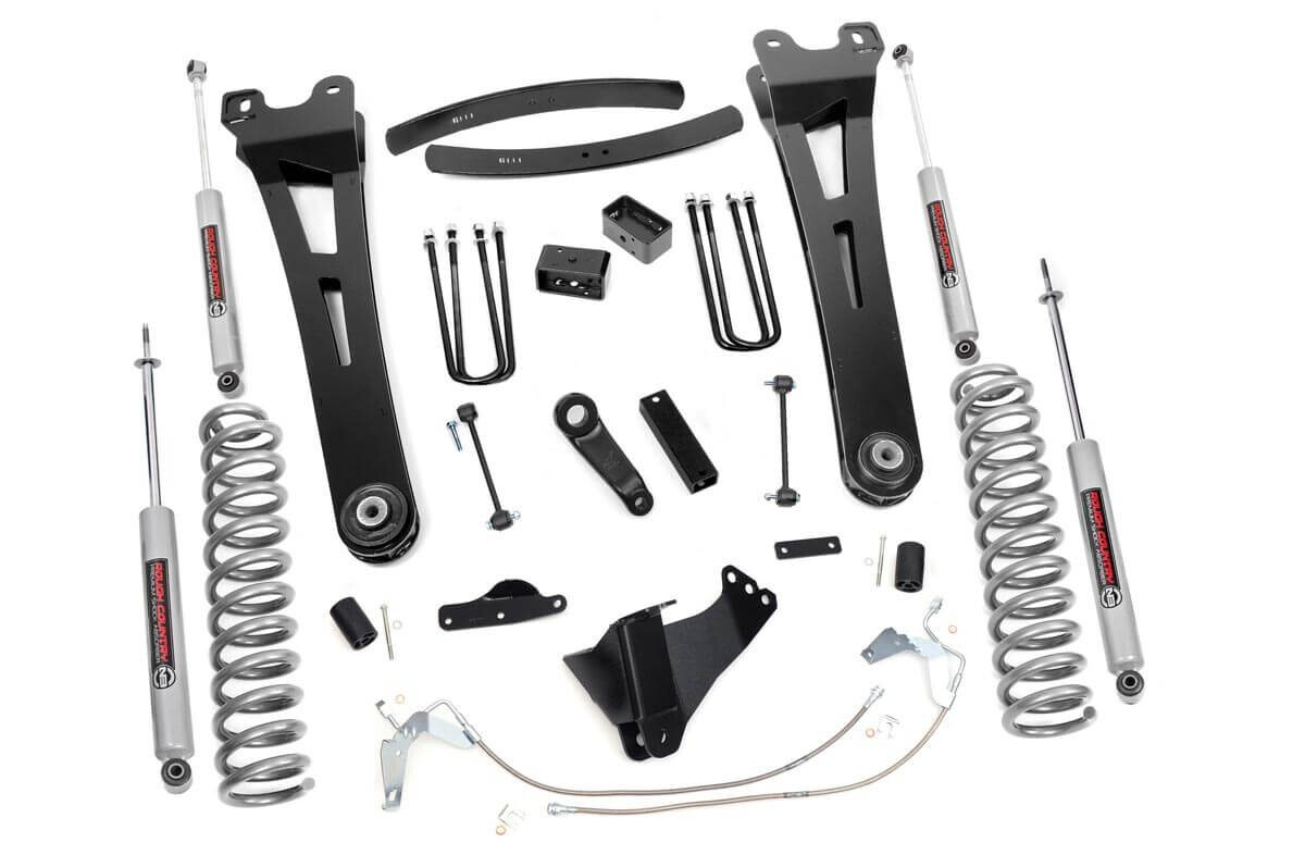Rough Country 6" Ford Suspension Lift Kit/ Radius Arms (08-10 F-250/F350 4WD GAS)