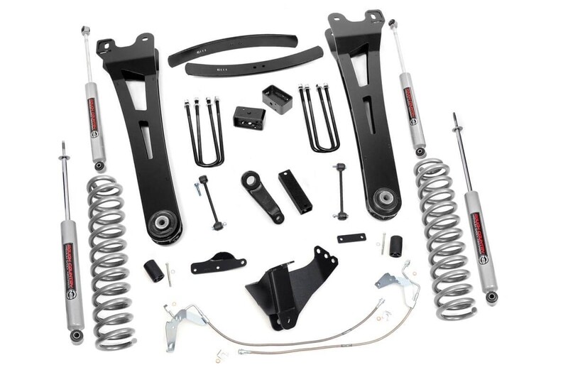 Rough Country 6" Ford Suspension Lift Kit/ Radius Arms (08-10 F-250/F350 4WD GAS)