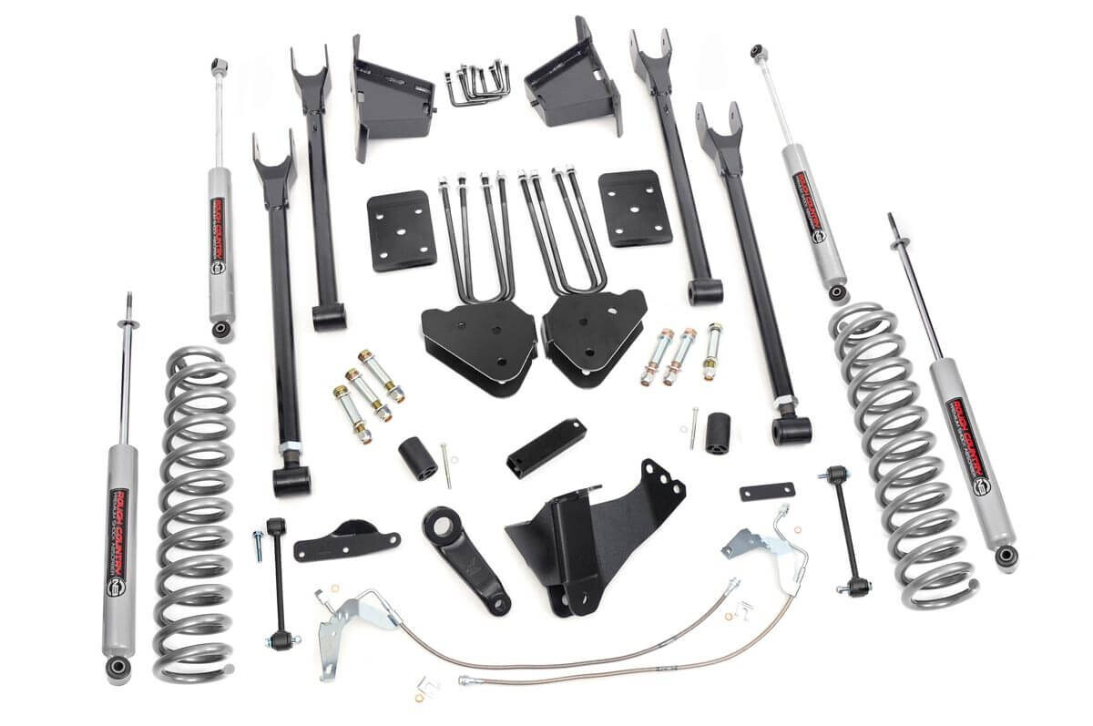 Rough Country 8" Ford Suspension Lift Kit 4-Link (08-10 F-250/F350 4WD)