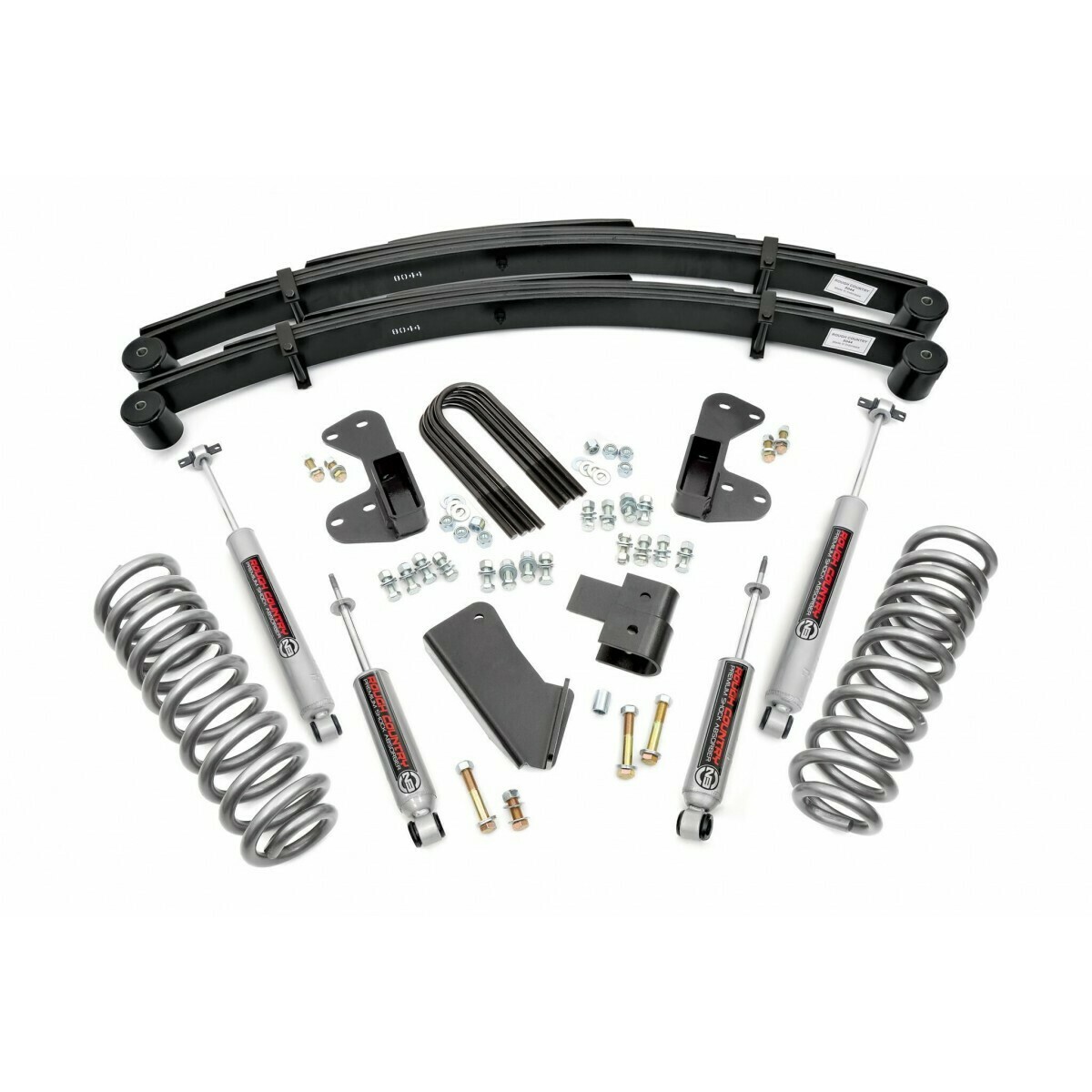 Rough Country 2.5" Ford Suspension Lift Kit (80-96 F-150 4WD) With Leaf Springs
