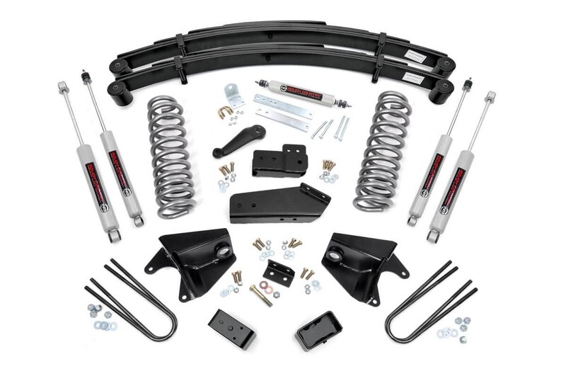 Rough Country 6" Ford Suspension Lift Kit (80-96 F-150/Bronco 4WD) With Leaf Springs