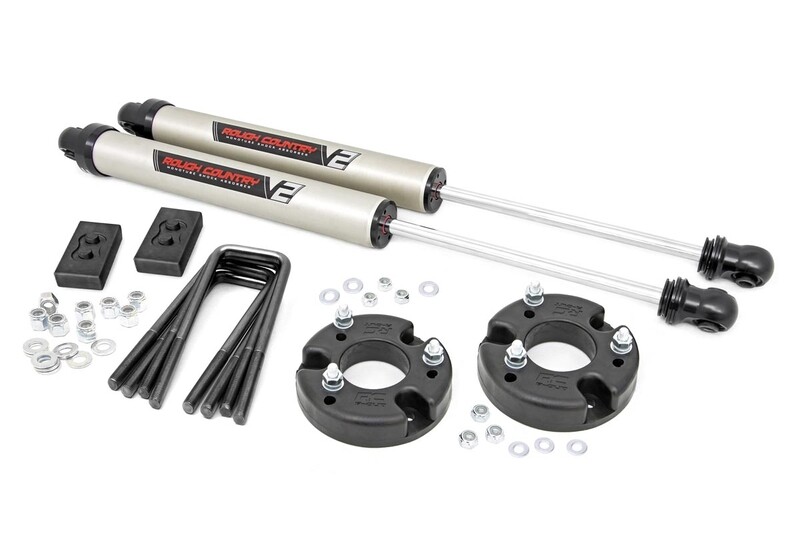 Rough Country 2" Ford Leveling Lift Kit (09-20 F-150) With V2 Monotube Shocks