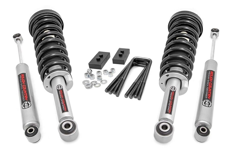 Rough Country 2" Ford Leveling Lift Kit (09-20 F-150)With Lifted Struts for 09-13 Models