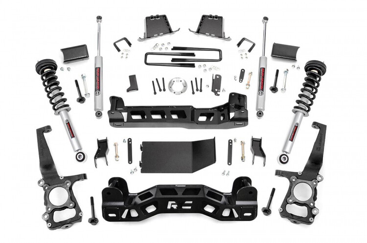 Rough Country 6" Ford Suspension Lift Kit (09-10 F-150 4WD) With Lifted Struts