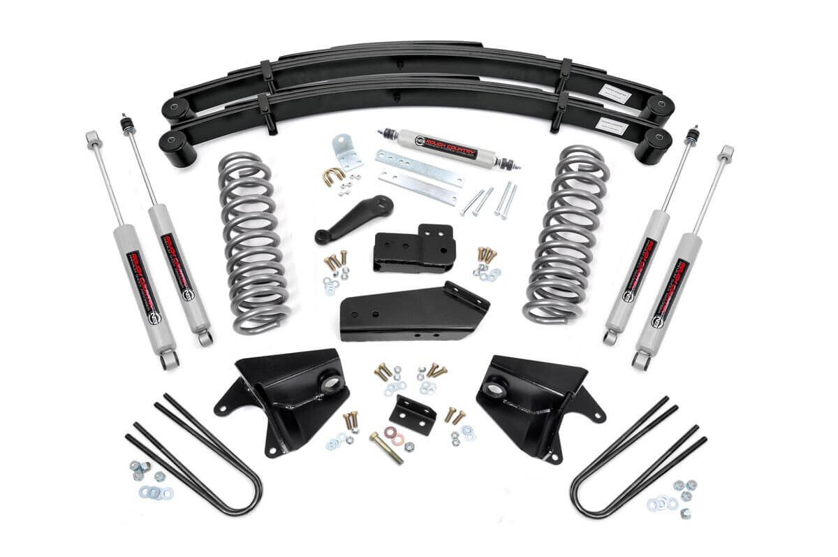 Rough Country 4" Ford Suspension Lift System (80-96 Bronco 4WD)