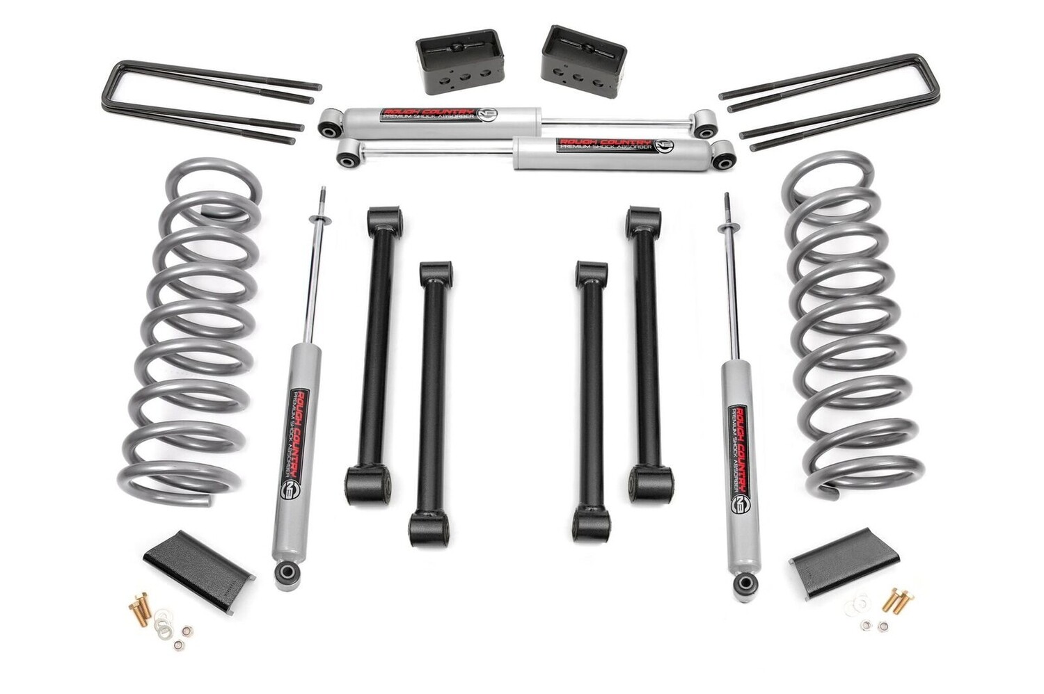 Rough Country 3" Dodge Suspension Lift Kit (00-01 Ram 1500 4WD)