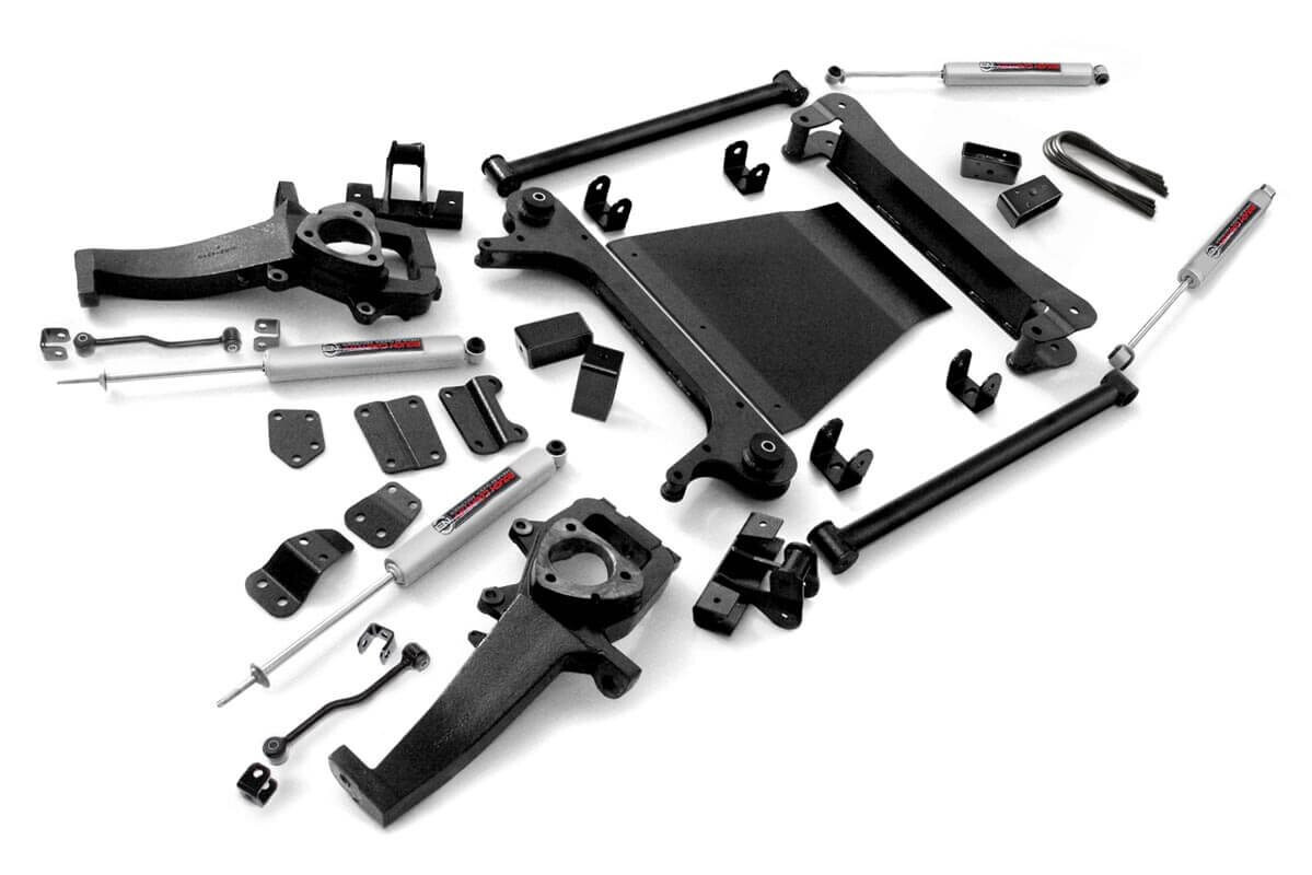 Rough Country 4" Dodge Suspension Lift Kit (02-05 Ram 1500 4WD)