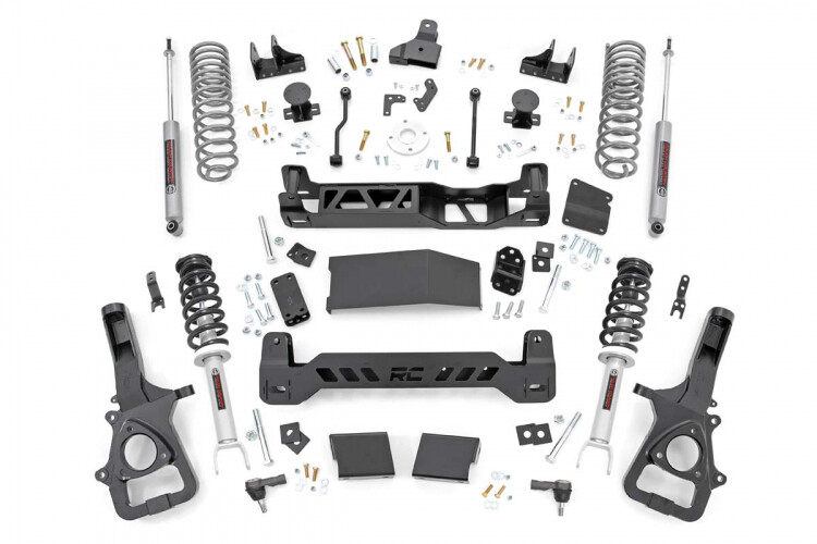 Rough Country 6" Ram Suspension Lift Kit (19-24) Ram 1500 4WD) With Lifted Struts & Rear Variable Rate Coils