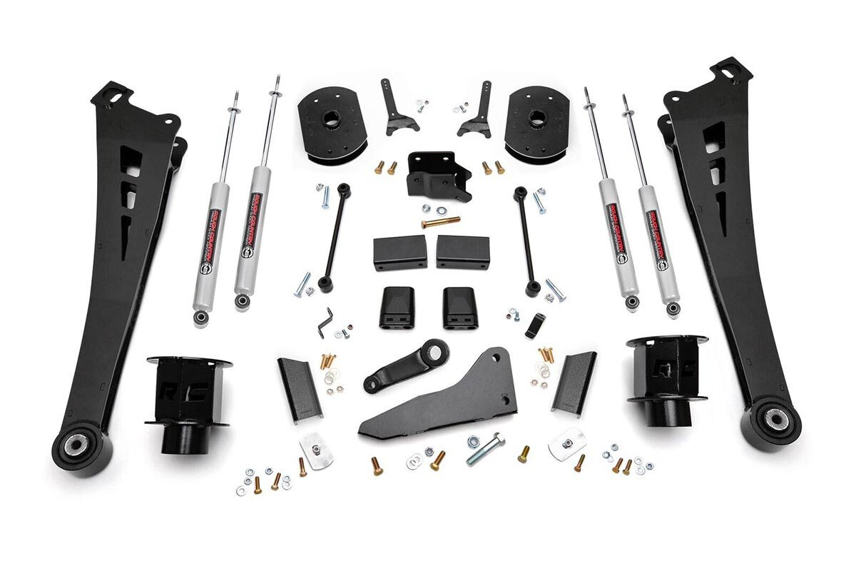 Rough Country 5" Dodge Suspension Lift Kit/Coil Spacers/Radius Arms For (14-18 Ram 2500 4wd)