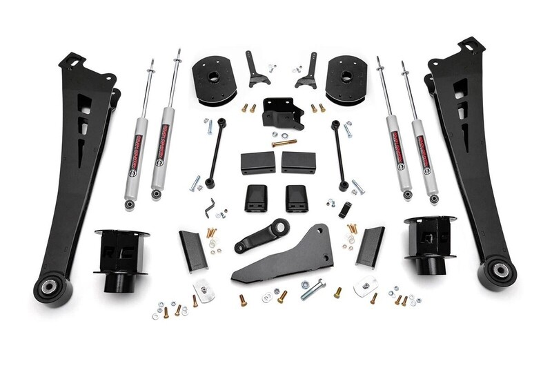 Rough Country 5" Dodge Suspension Lift Kit/Coil Spacers/Radius Arms For (14-18 Ram 2500 4wd)