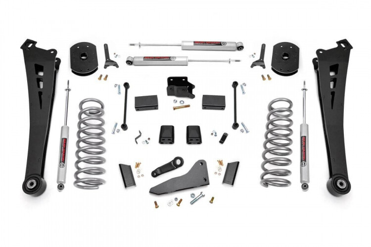 Rough Country 5" Dodge Suspension Lift Kit/Coil Springs/Radius Arms For (14-18 Ram 2500 4wd Gas)