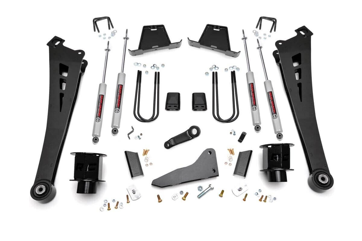 Rough Country 5" Dodge Suspension Lift Kit/Coil Spacers/Radius Arms For (13-15 Ram 3500 4wd)