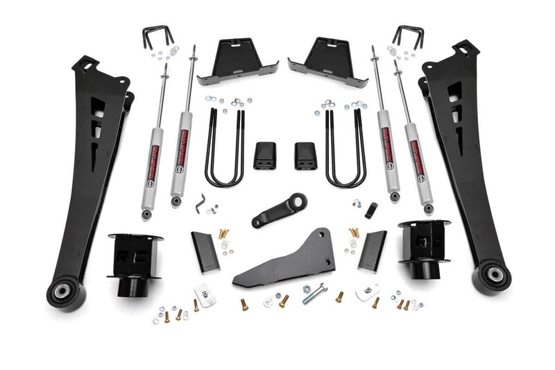 Rough Country 5" Dodge Suspension Lift Kit/Coil Spacers/Radius Arms For (13-15 Ram 3500 4wd)