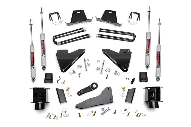 Rough Country 5" Dodge Suspension Lift Kit/Coil Spacers/Radius Drops For (13-15 Ram 3500 4wd)
