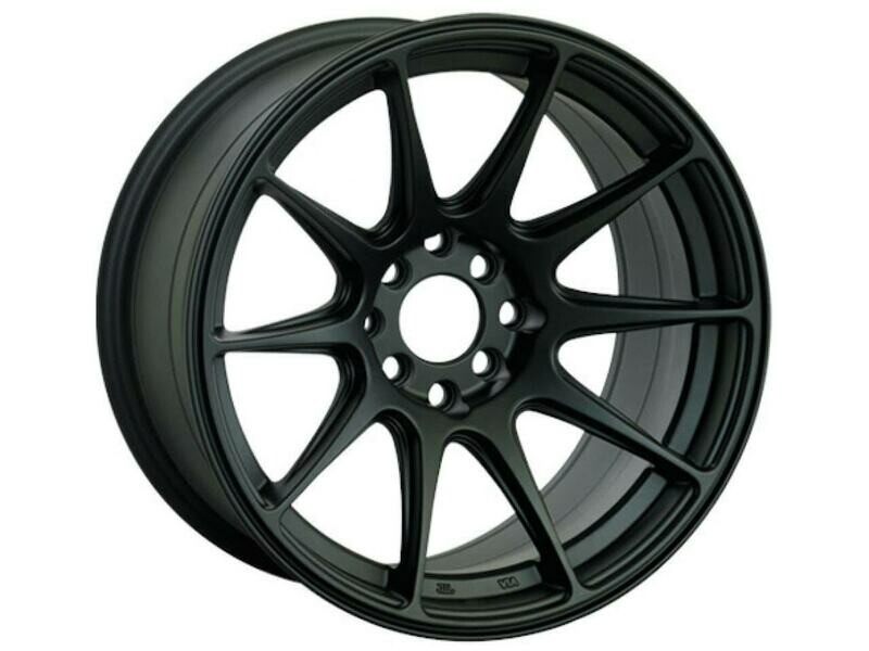 XXR 527 16x8 4x100/4x114.3 et20 Flat Black Wheel