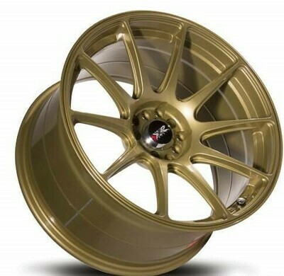 XXR 527 18x9.75 5x100/5x114.3 +20mm Gold Wheel