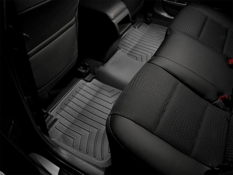 WeatherTech DigitalFit Floor Liners - Rear (Black) For 2016-Up Toyota Tacoma