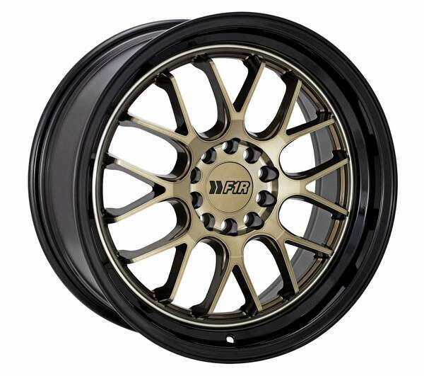 F1R F21 v2 18x9.5 5x120/114.3 +40 Bronze/Black lip Wheel