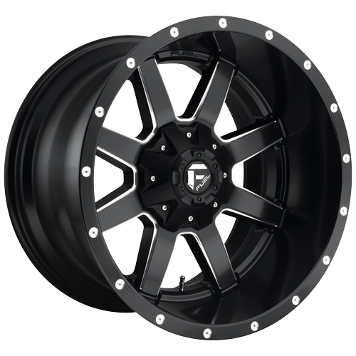 Fuel D538  Maverick 17x9 5x114.30/5x127.00 Matte Black Milled (-12mm) Wheel