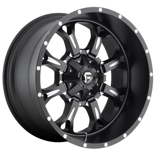 Fuel D517 Krank 17x9 6x135.00/6x139.70 Matte Black Milled (-12mm) Wheel