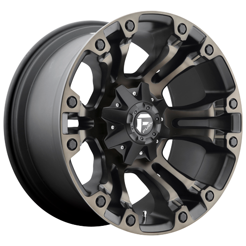 Fuel D569 Vapor 17x9 6x135.00/6x139.70 Matte Black Double Dark Tint (1mm) Wheel