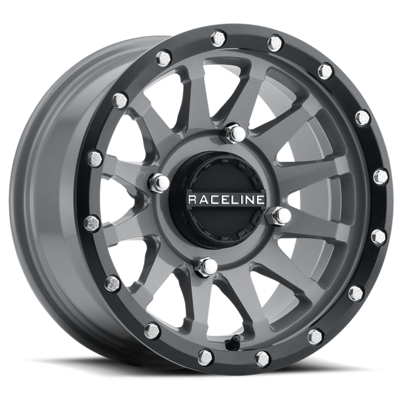 Raceline A95SG Trophy 15x7 4x137 +10 Non-Beadlock Stealth Grey Wheel
