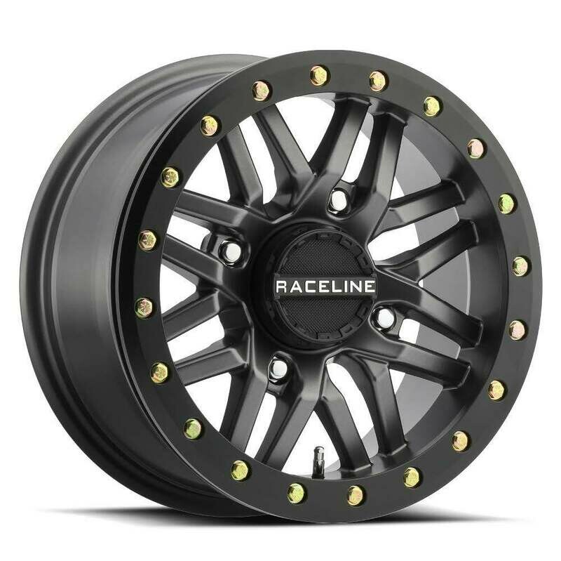 Raceline A91G Ryno 15x7 4x137 +10 Beadlock Gunmetal Wheel