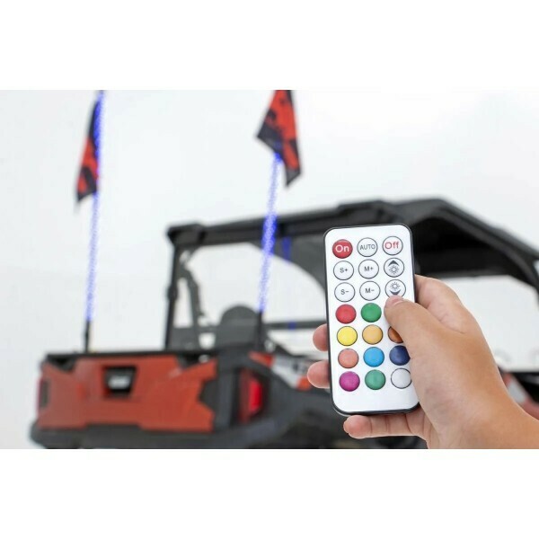 RC 4FT Multi-Function Utv Led Whip Lights W/ Remote Control by Rough Country