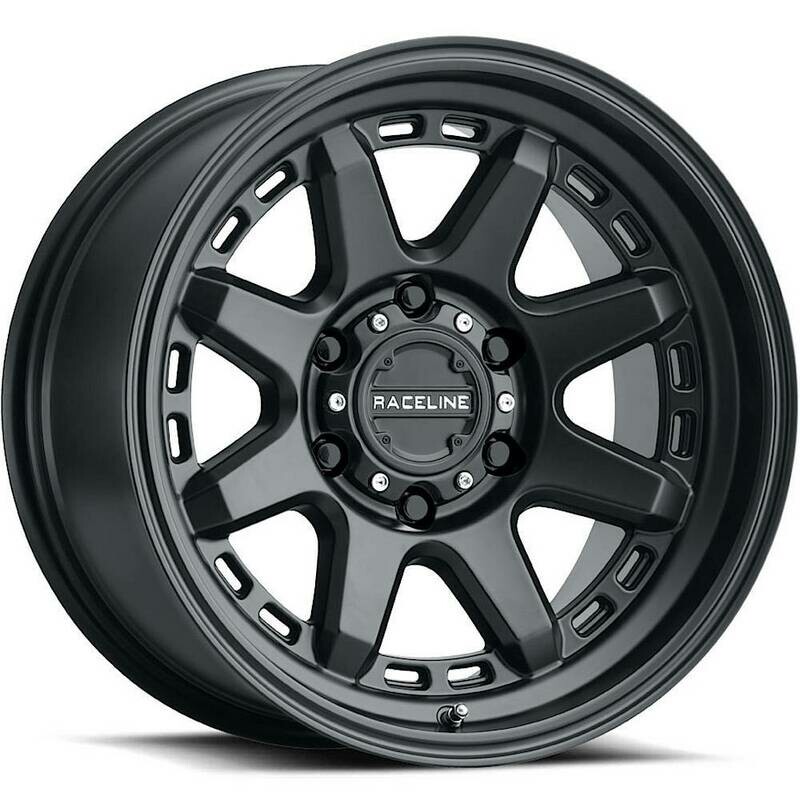 Raceline 947B Scout 17x8.5 (6x114.3) 18 Offset Black Wheel