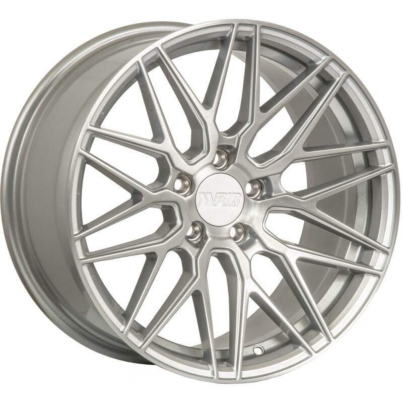 F1R F103 20x10  5x114.3 +38 Brushed Silver Wheel