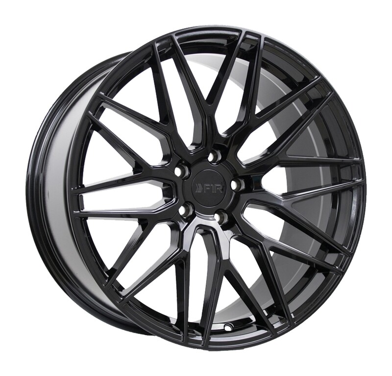 F1R F103 20x9  5x114.3 +35 Gloss Black Wheel