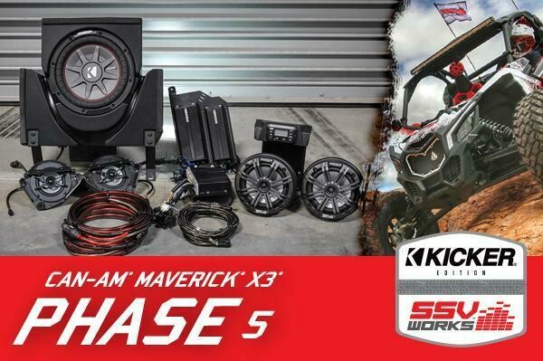 Can-Am X3 Complete Kicker 5-Speaker Plug-and-Play System For 2017-2018