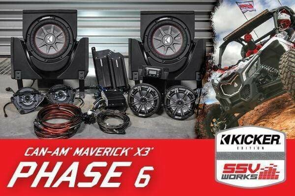 Can-Am X3 Complete Kicker 6-Speaker Plug-and-Play System For 2017-2018