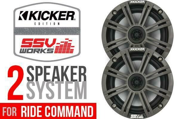 Polaris RZR XP1000 with Ride Command complete Kicker 2 speaker Plug-and-Play system