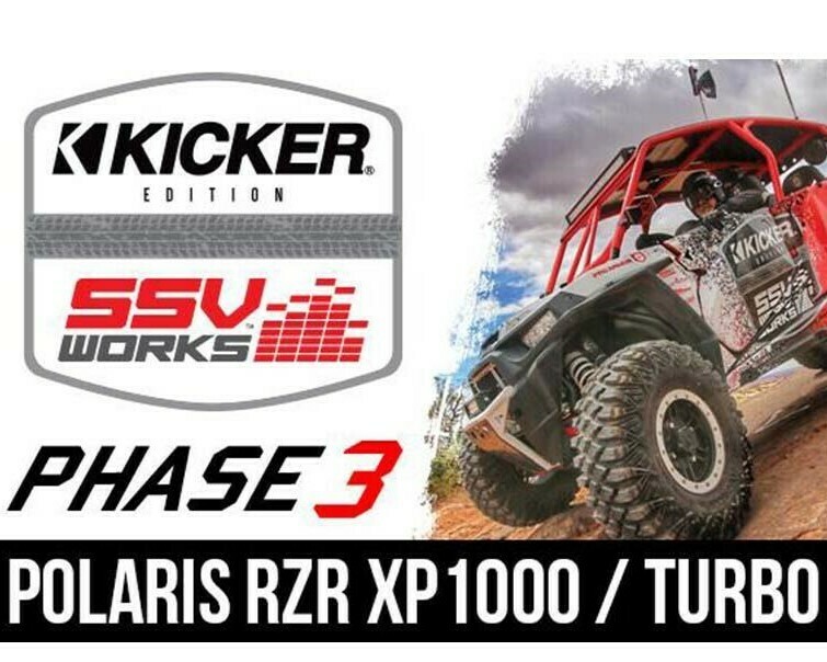 Polaris RZR XP1000 Complete Kicker 3-Speaker Plug-&-Play Audio System